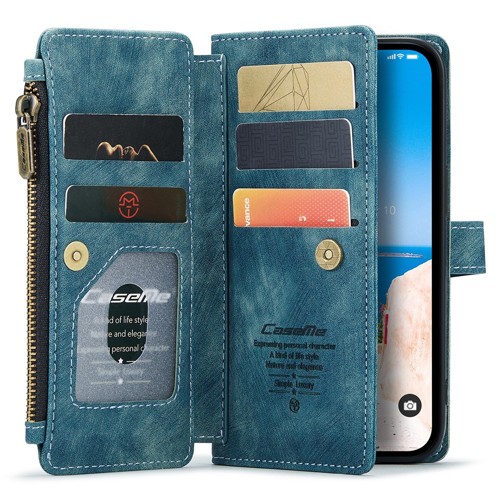CASEME CASEME iPhone 15 Plus Multifunktionellt Fodral Blå
