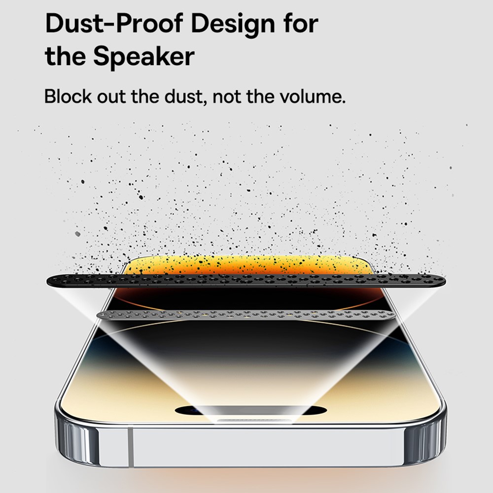 BASEUS BASEUS iPhone 15 Plus Skärmskydd Heltäckande