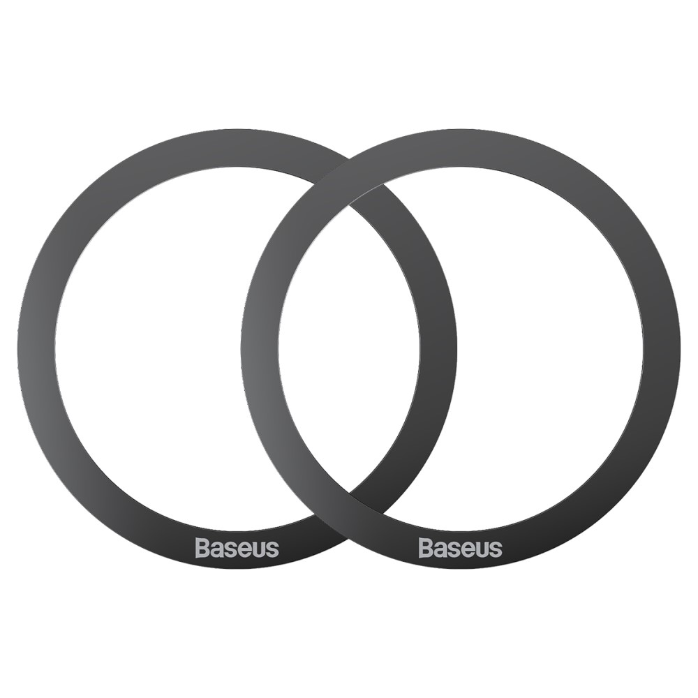 BASEUS Baseus 2-PACK Magnetisk MagSafe Ring Ultra Tunn Svart