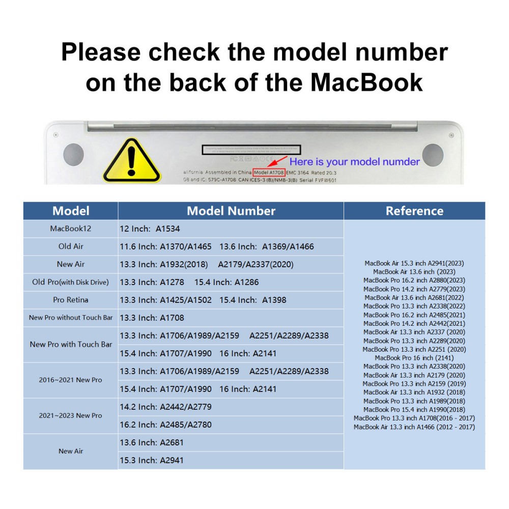 ENKAY ENKAY MacBook Air 15 2023 Skal Shockproof Svart Glitter