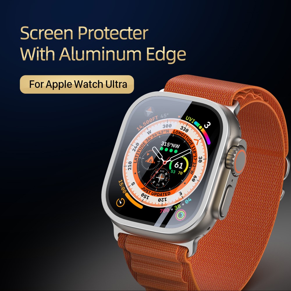 DUX DUCIS DUX DUCIS Apple Watch Ultra 49 mm Skärmskydd Aluminium Ram Silver