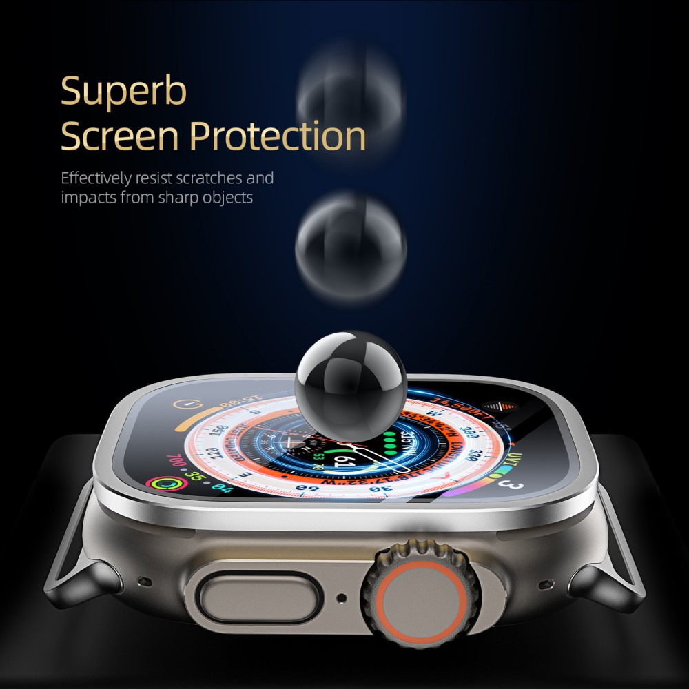 DUX DUCIS DUX DUCIS Apple Watch Ultra 49 mm Skärmskydd Aluminium Ram Silver