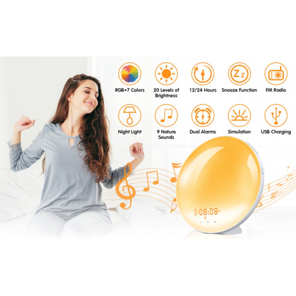  Wake-Up Väckarklocka Med Soluppgång