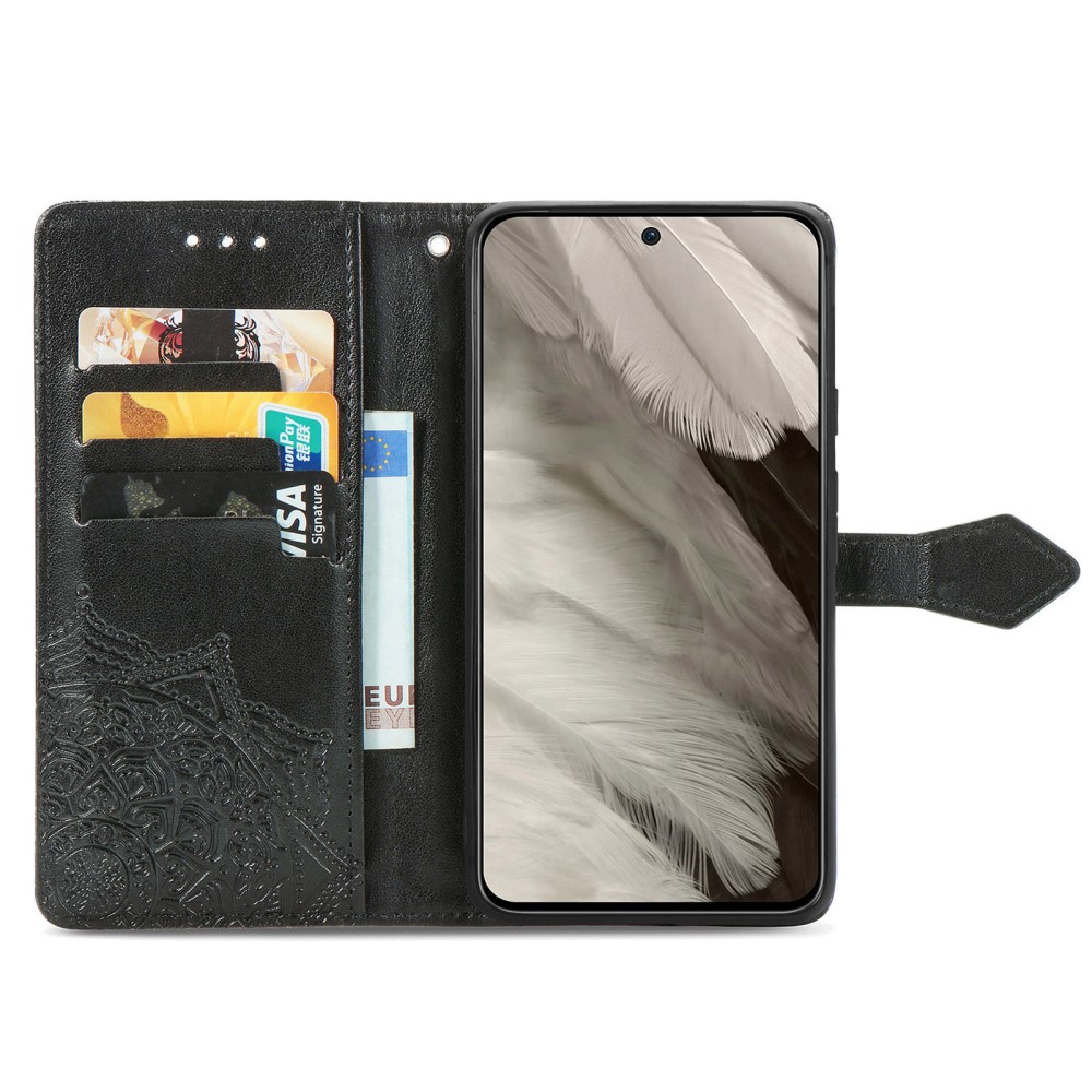  Google Pixel 8 Fodral Mandala Blossom Svart