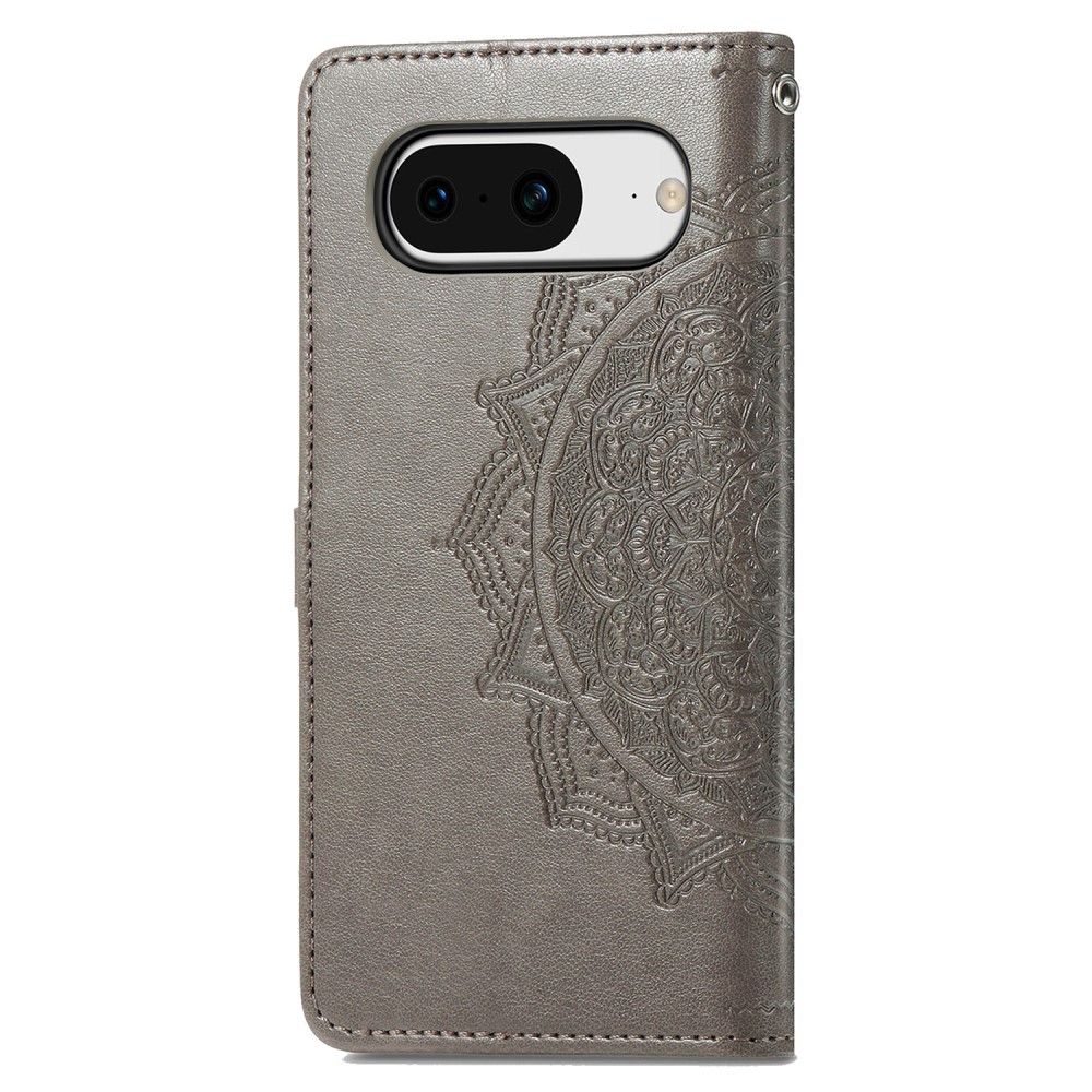  Google Pixel 8 Fodral Mandala Blossom Grå