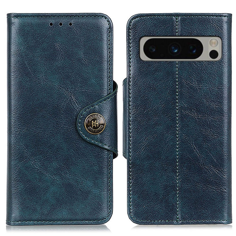 KHAZNEH KHAZNEH Google Pixel 8 Pro Fodral Med Magnetisk Mässing Blå