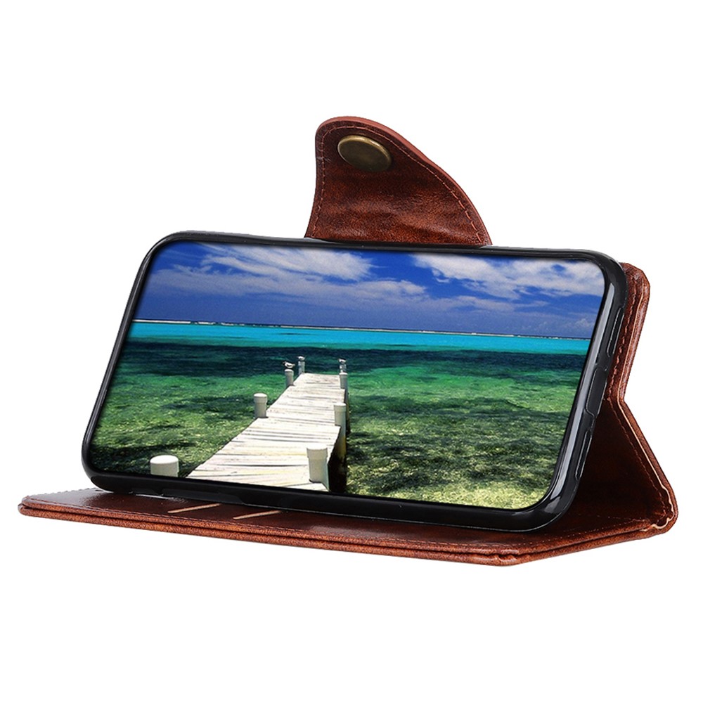 KHAZNEH KHAZNEH Google Pixel 8 Pro Fodral Med Magnetisk Mässing Brun