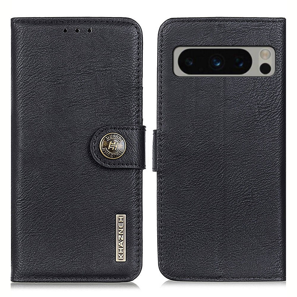 KHAZNEH KHAZNEH Google Pixel 8 Pro Fodral Läder Svart