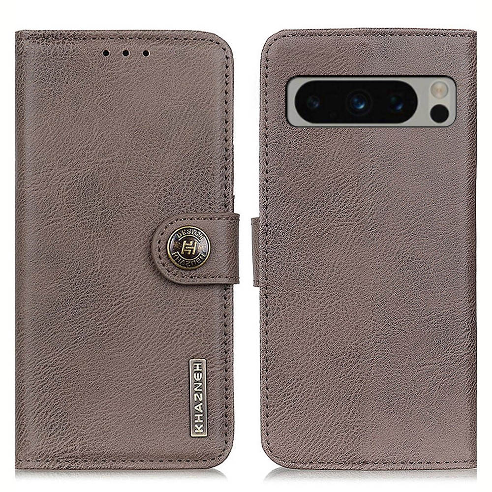 KHAZNEH KHAZNEH Google Pixel 8 Pro Fodral Läder Khaki
