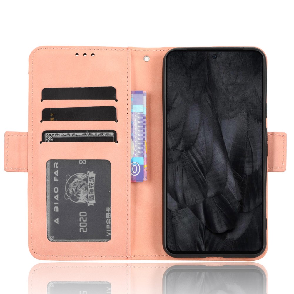  Google Pixel 8 Fodral Med Avtagbart Kortfodral Rosa