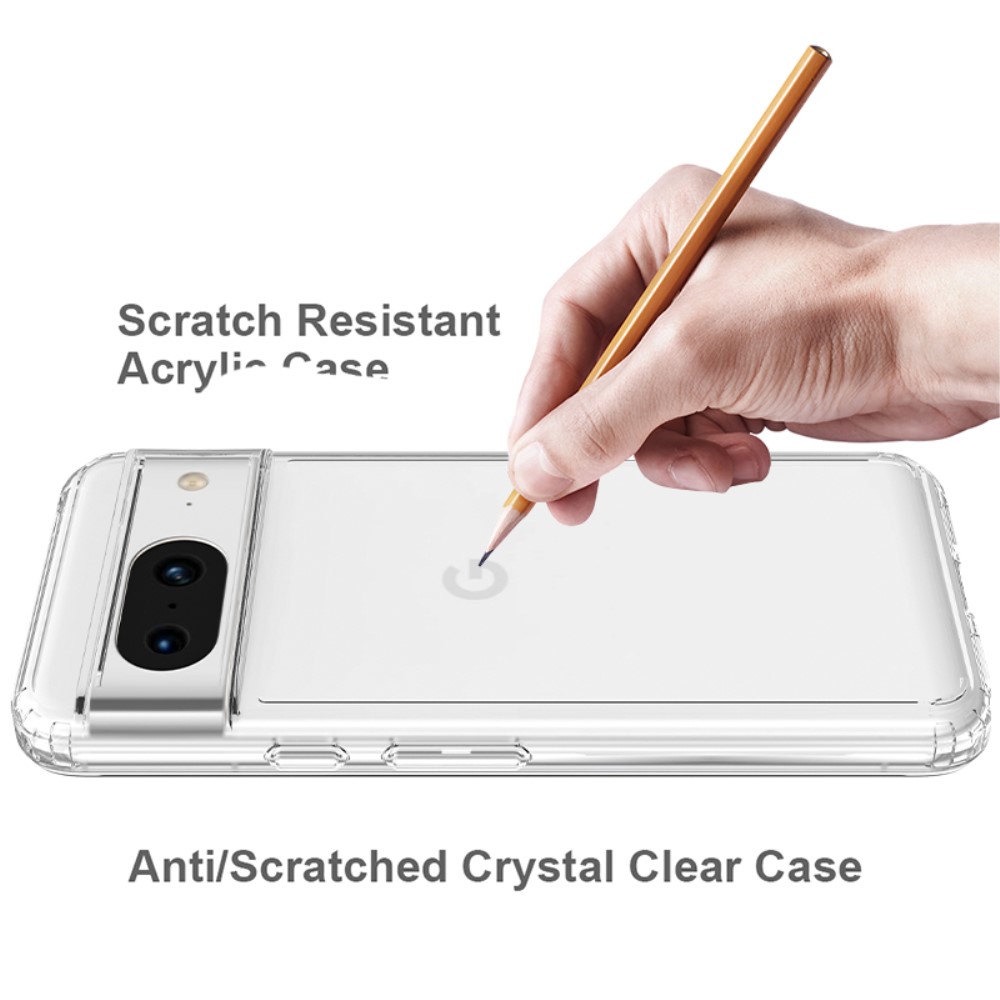  Google Pixel 8 Skal Akryl/TPU Hybrid Transparent