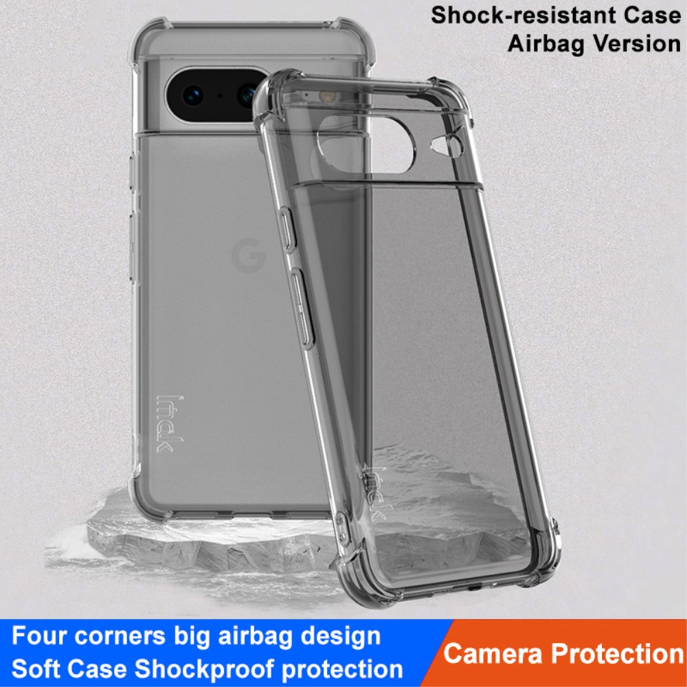 IMAK IMAK Google Pixel 8 Skal Shockproof TPU Tonad Svart