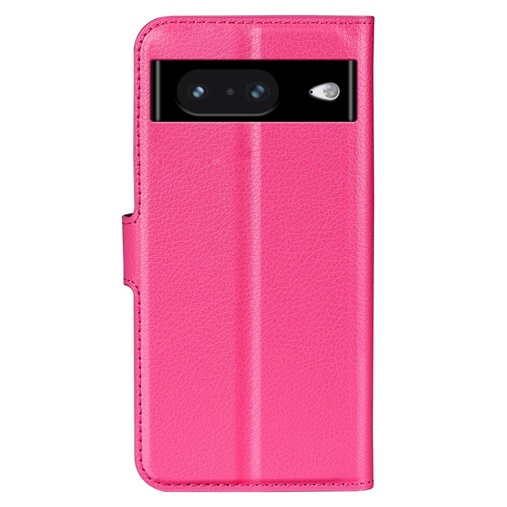  Google Pixel 8 Fodral Litchi Textur Rosa