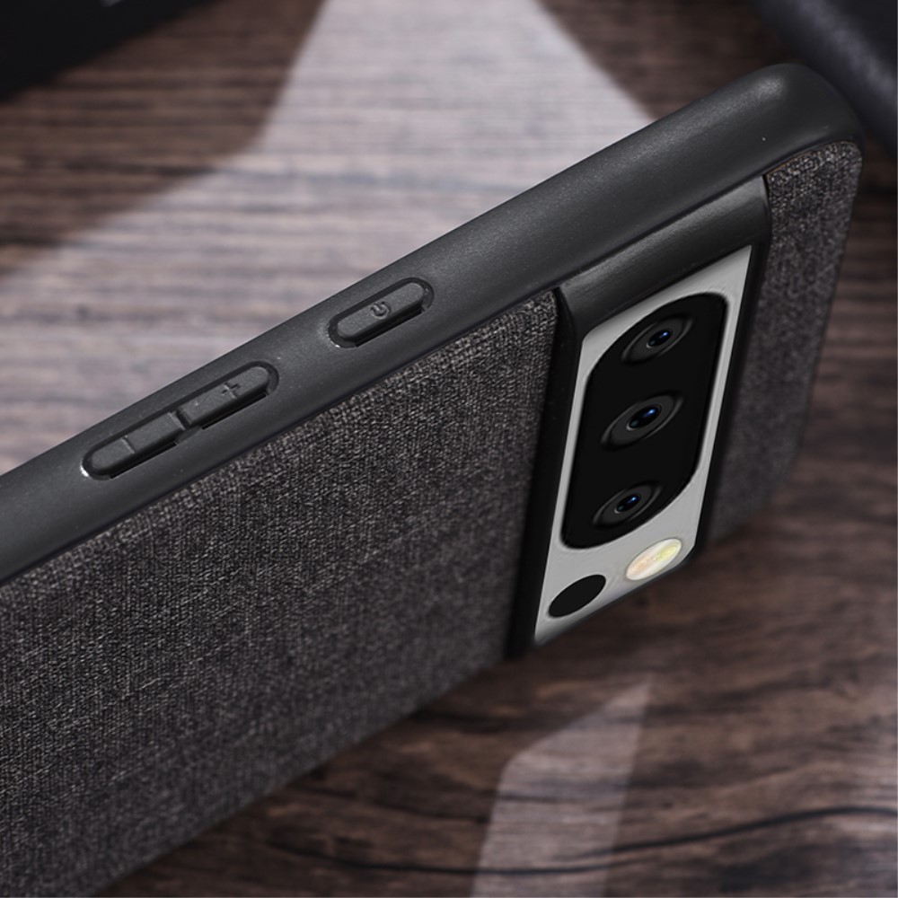  Google Pixel 8 Pro Skal Tygbelagt Hybrid Grå