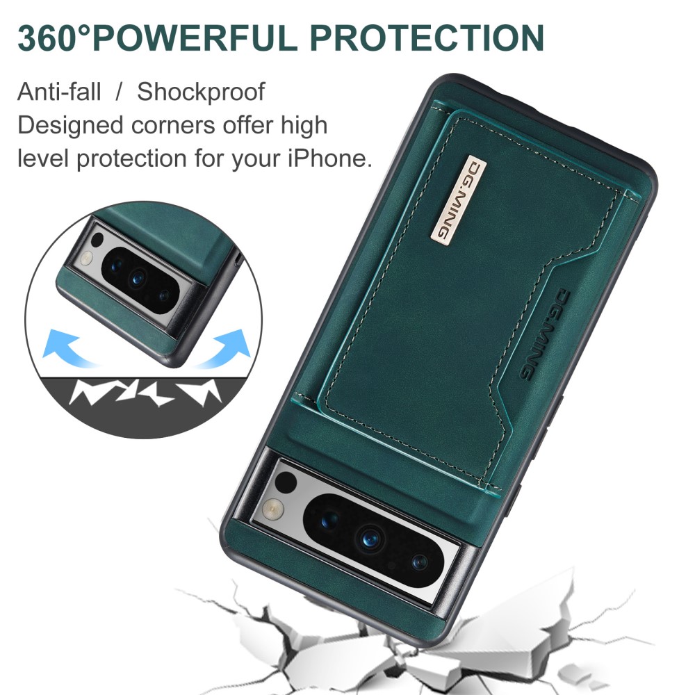DG.MING DG.MING Google Pixel 8 Pro Skal Med Magnetisk Plånbok Grön