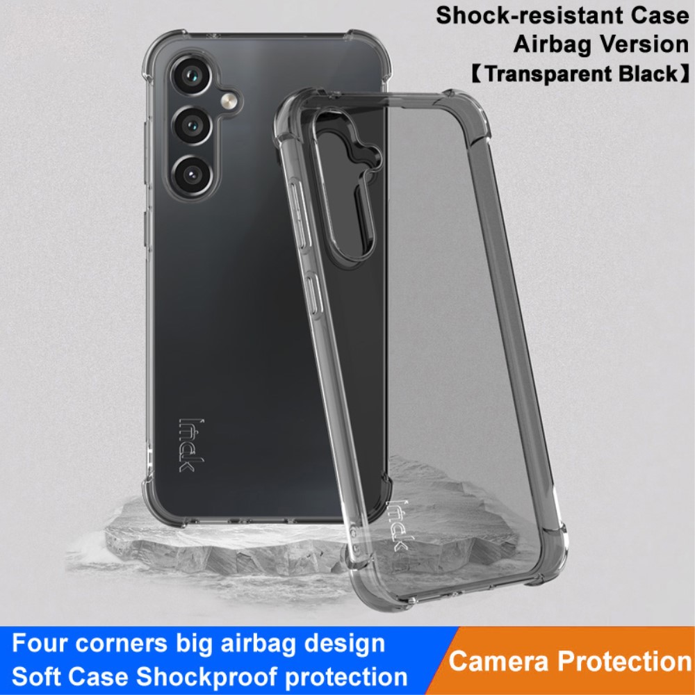 IMAK IMAK Galaxy S23 FE Skal Shockproof TPU Tonad Svart