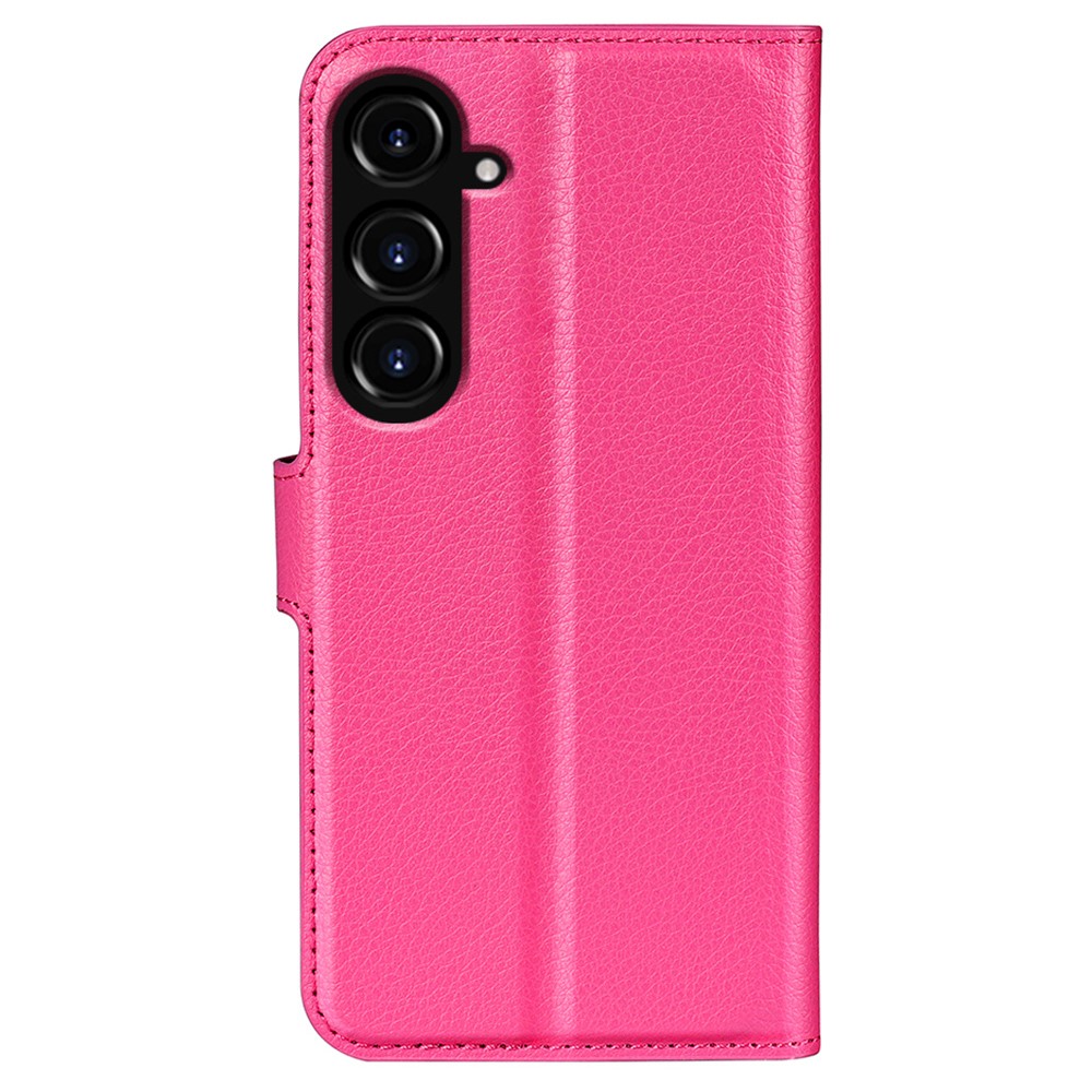 Samsung Galaxy S23 FE Fodral Litchi Textur Rosa