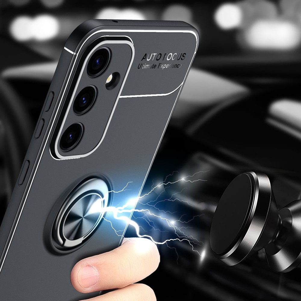  Samsung Galaxy S23 FE Skal Ring Svart/Blå