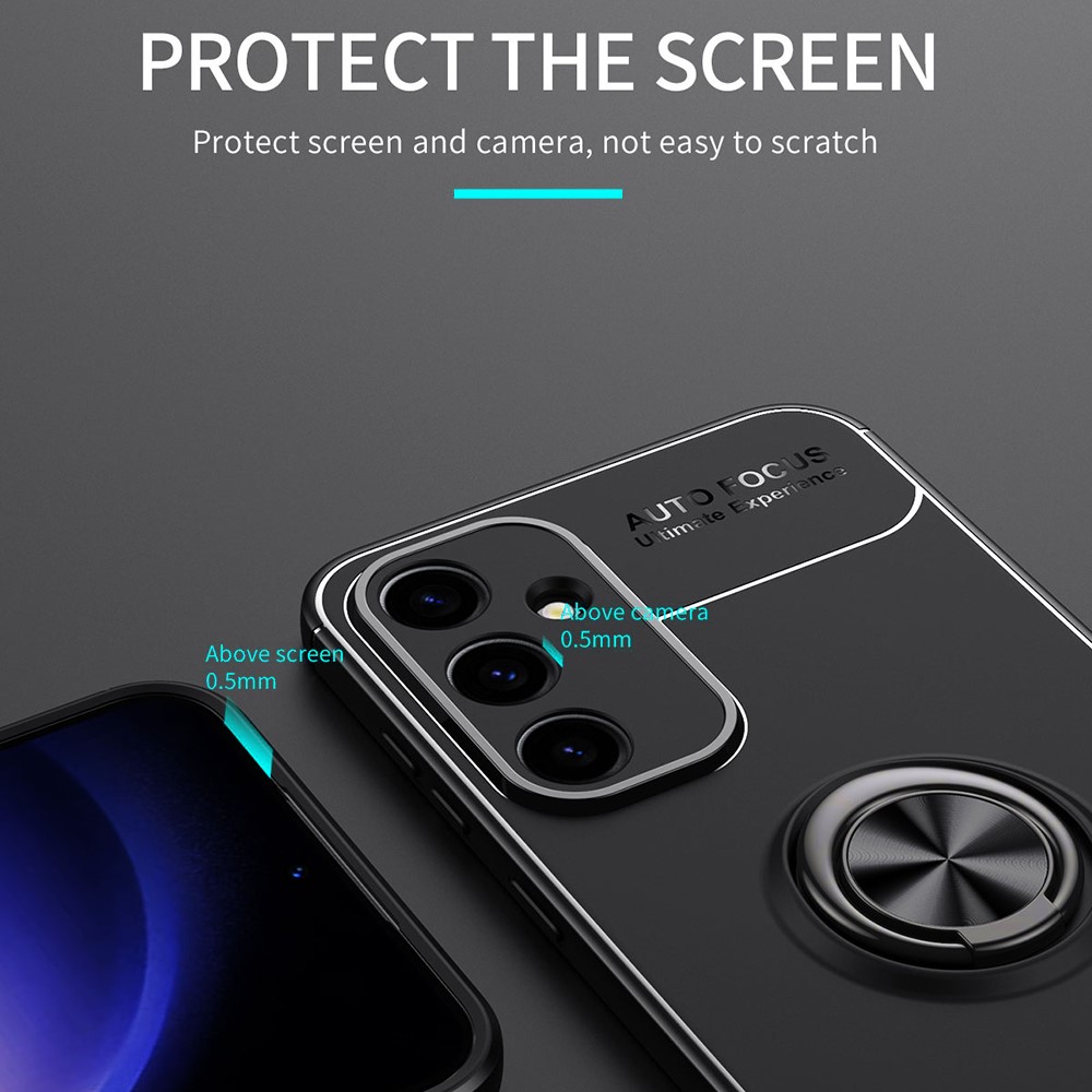  Samsung Galaxy S23 FE Skal Ring Svart/Blå