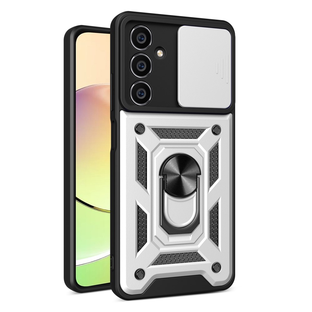  Samsung Galaxy S23 FE Skal CamShield Ring Hybrid Silver