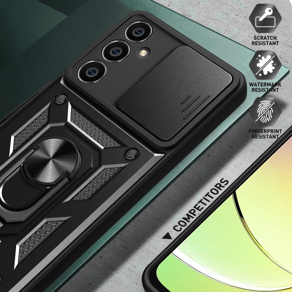  Samsung Galaxy S23 FE Skal CamShield Ring Hybrid Silver
