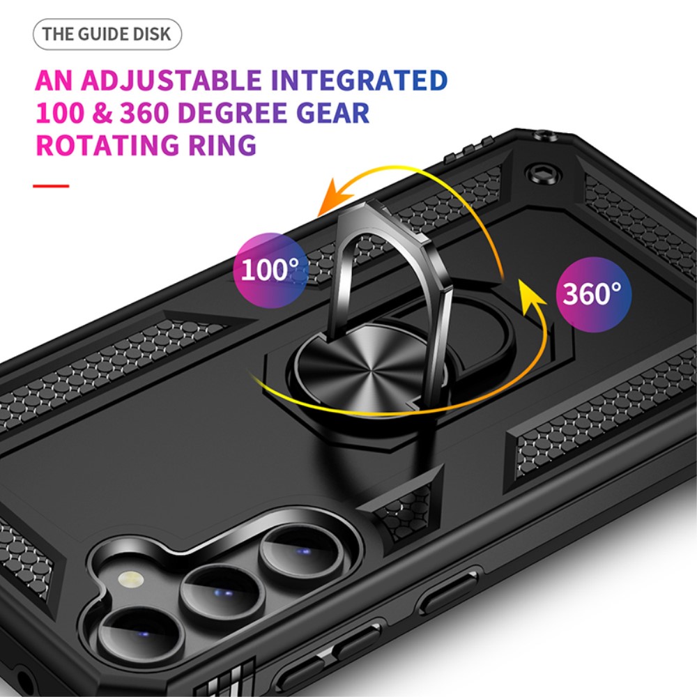  Samsung Galaxy S23 FE Skal Ring Hybrid Armor Svart