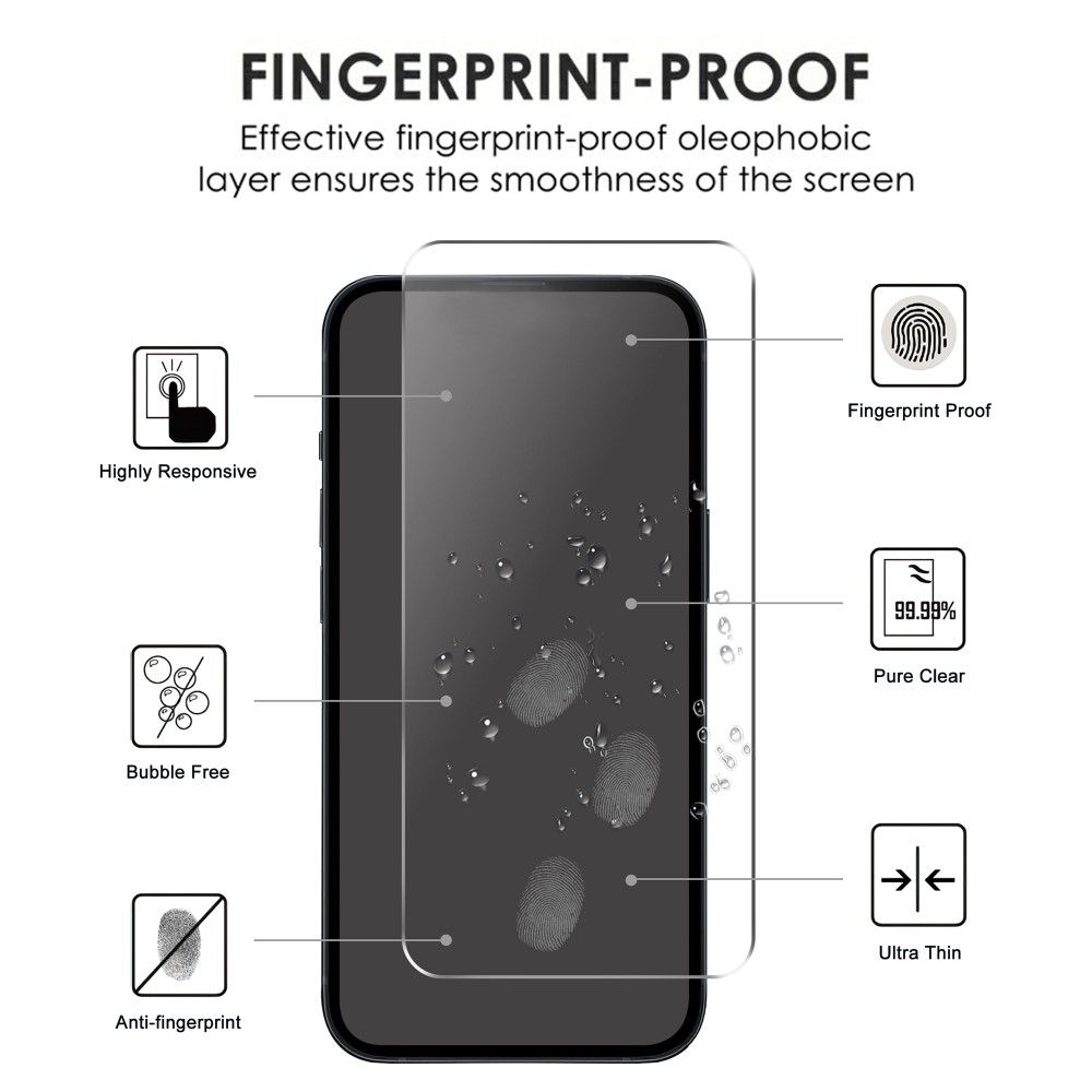  Google Pixel 8 Skärmskydd Härdat Glas Transparent