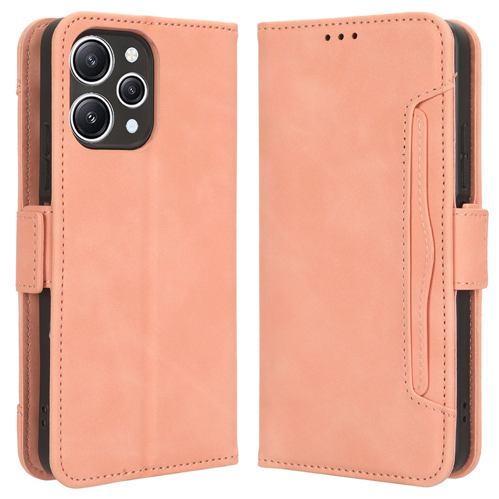  Xiaomi Redmi 12 5G/4G Fodral Med Avtagbart Kortfodral Rosa