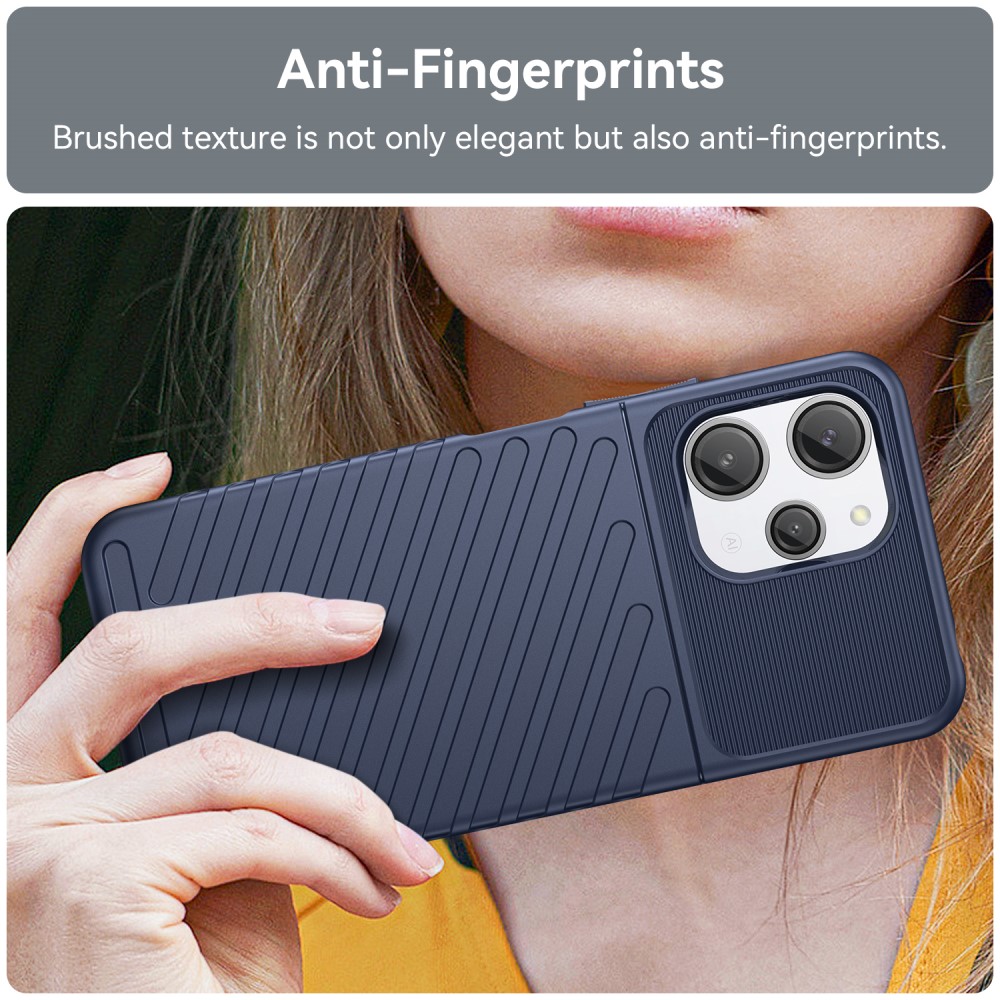  Xiaomi Redmi 12 5G/4G Skal Twill Textur Blå