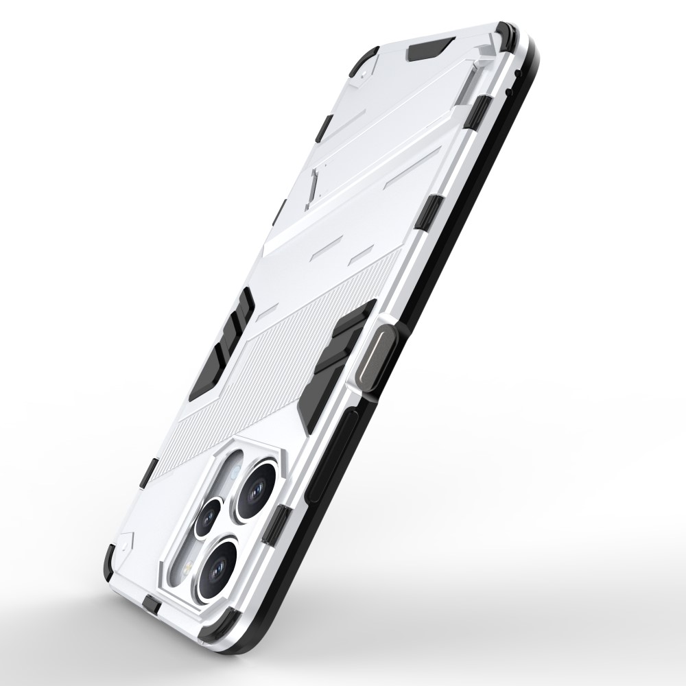  Xiaomi Redmi 12 5G/4G Skal Kickstand Hybrid Armor Vit