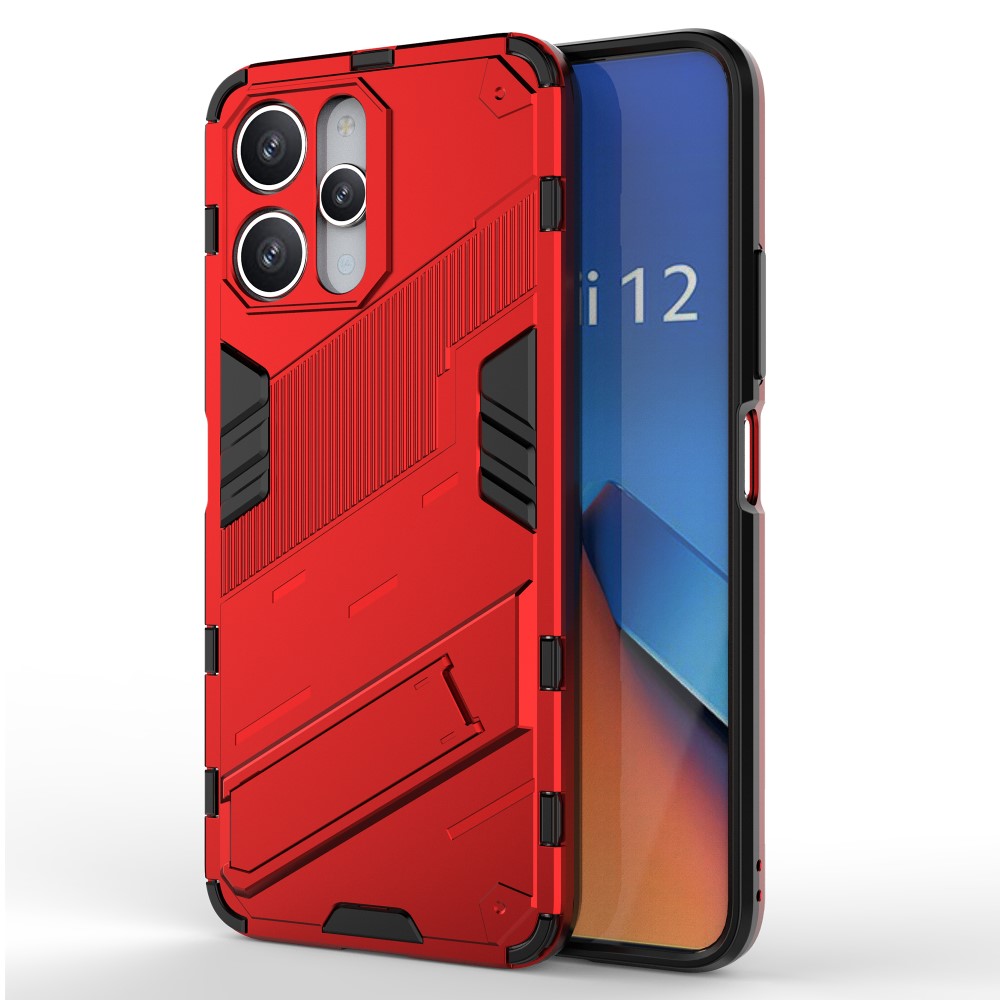  Xiaomi Redmi 12 5G/4G Skal Kickstand Hybrid Armor Röd