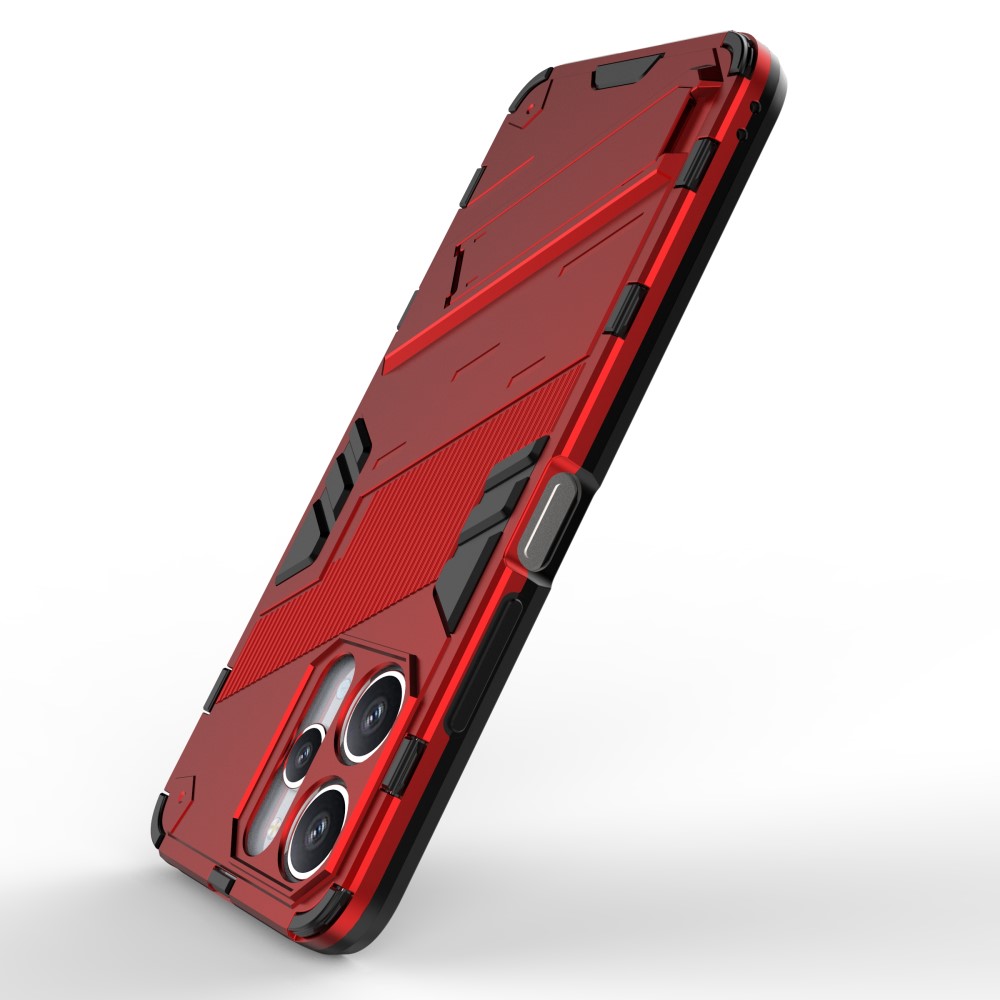  Xiaomi Redmi 12 5G/4G Skal Kickstand Hybrid Armor Röd