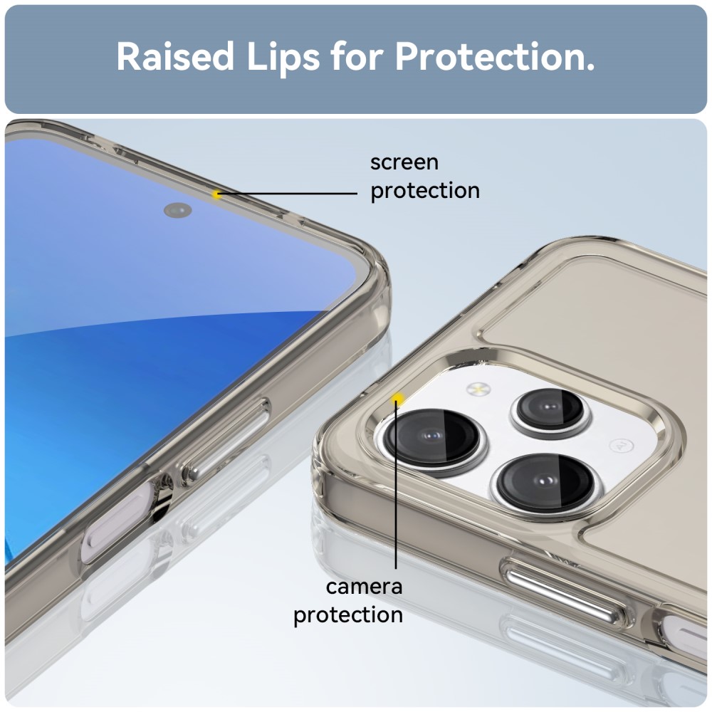  Xiaomi Redmi 12 5G/4G Skal Akryl/TPU Transparent Grå