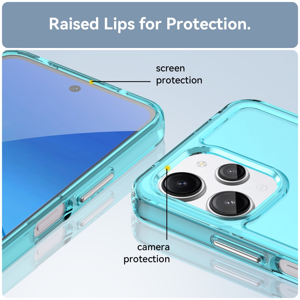  Xiaomi Redmi 12 5G/4G Skal Akryl/TPU Transparent Blå