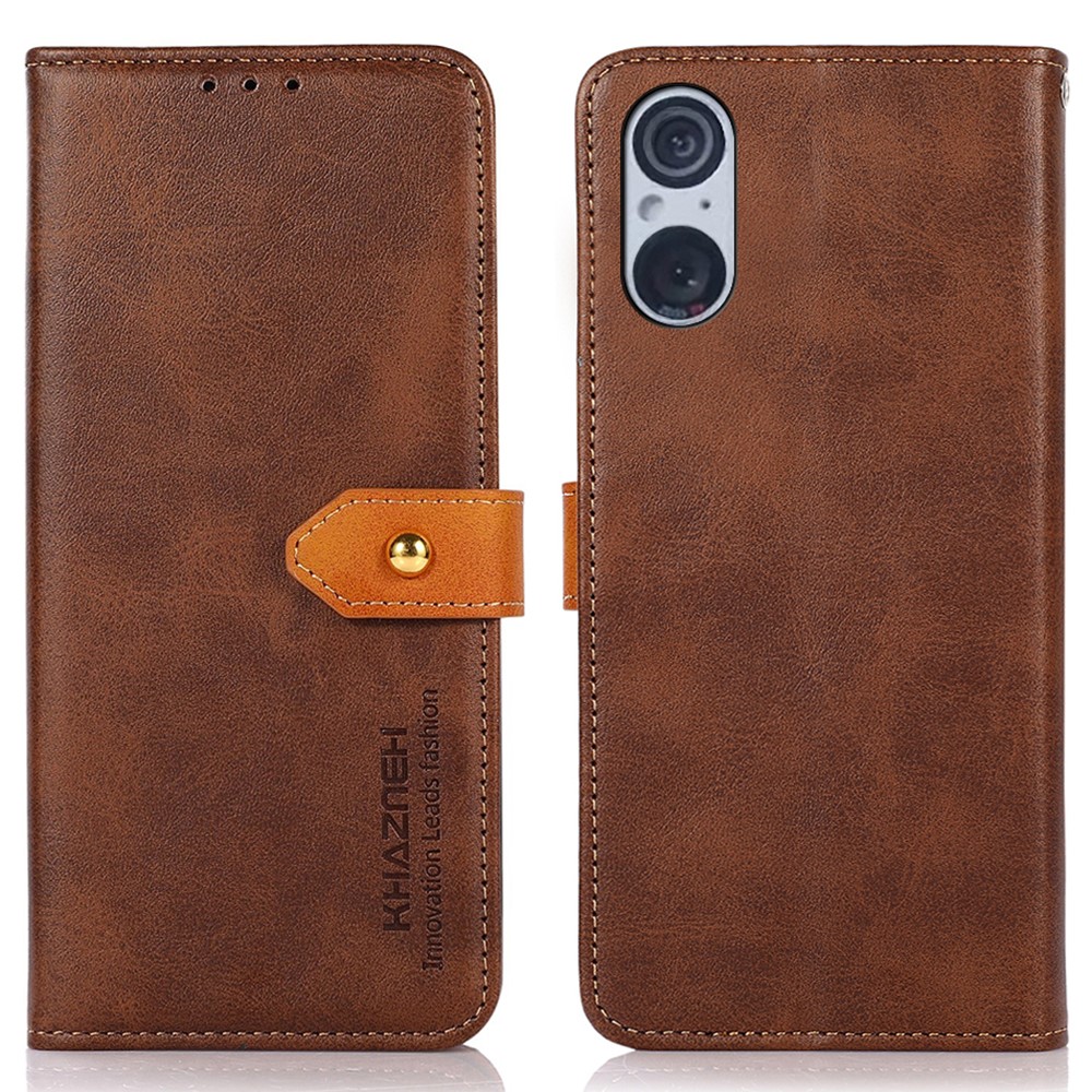 KHAZNEH KHAZNEH Sony Xperia 5 V Fodral Dual-Color Brun