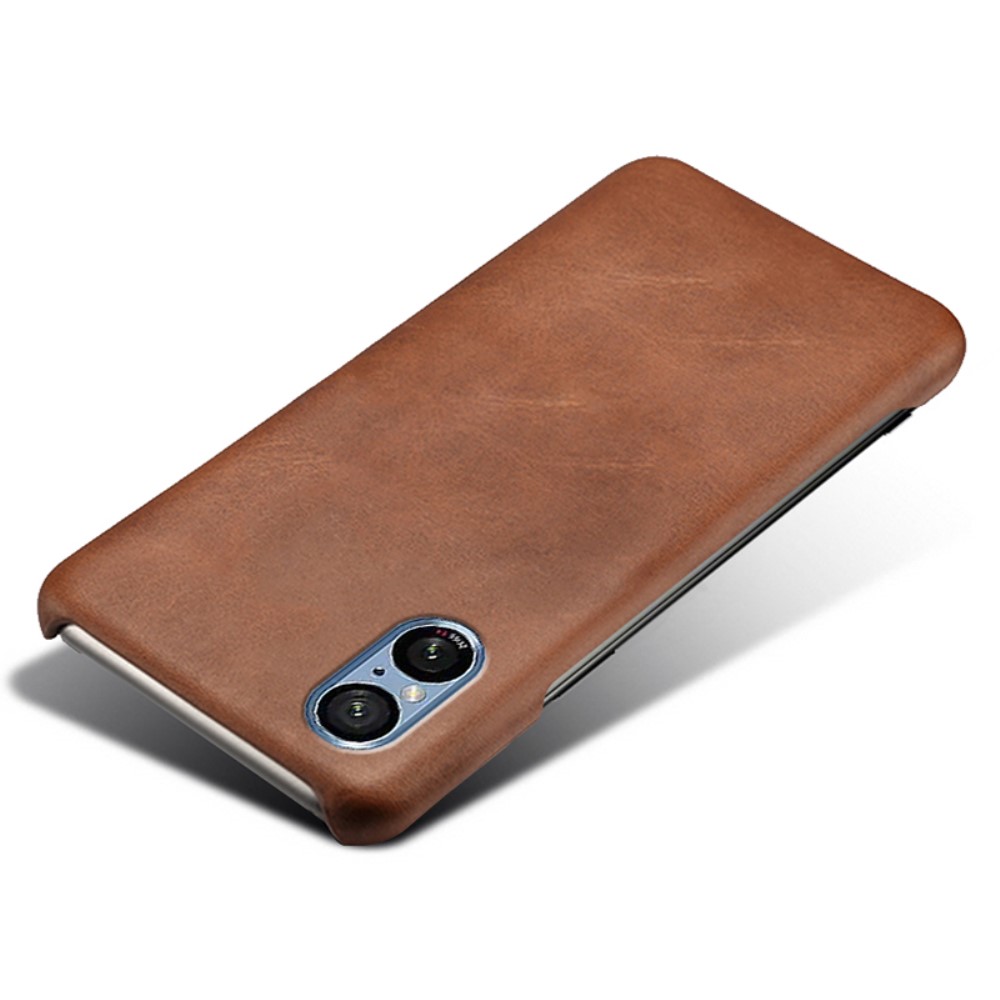  Sony Xperia 5 V Skal Läderbelagt Brun