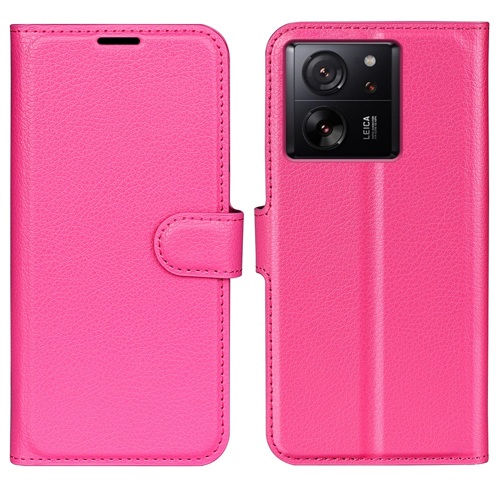  Xiaomi 13T / 13T Pro Fodral Litchi Läder Rosa