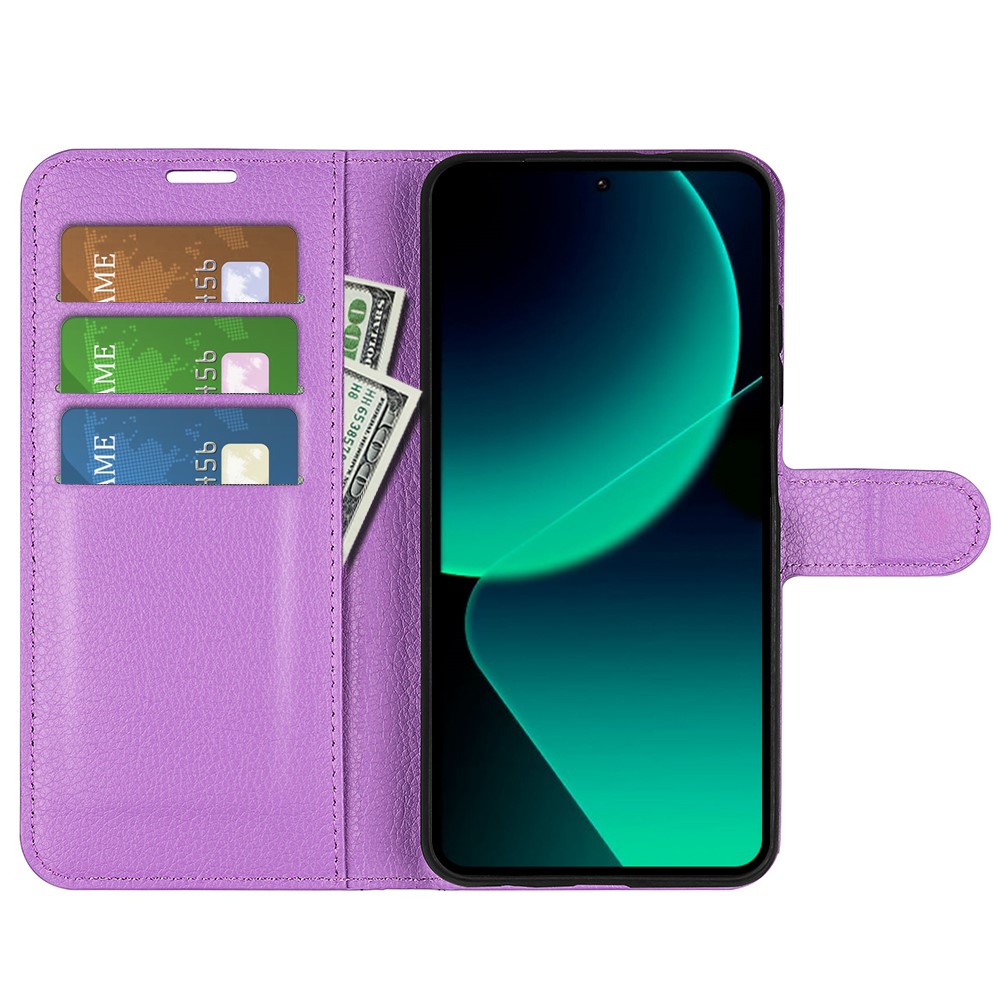  Xiaomi 13T / 13T Pro Fodral Litchi Läder Lila