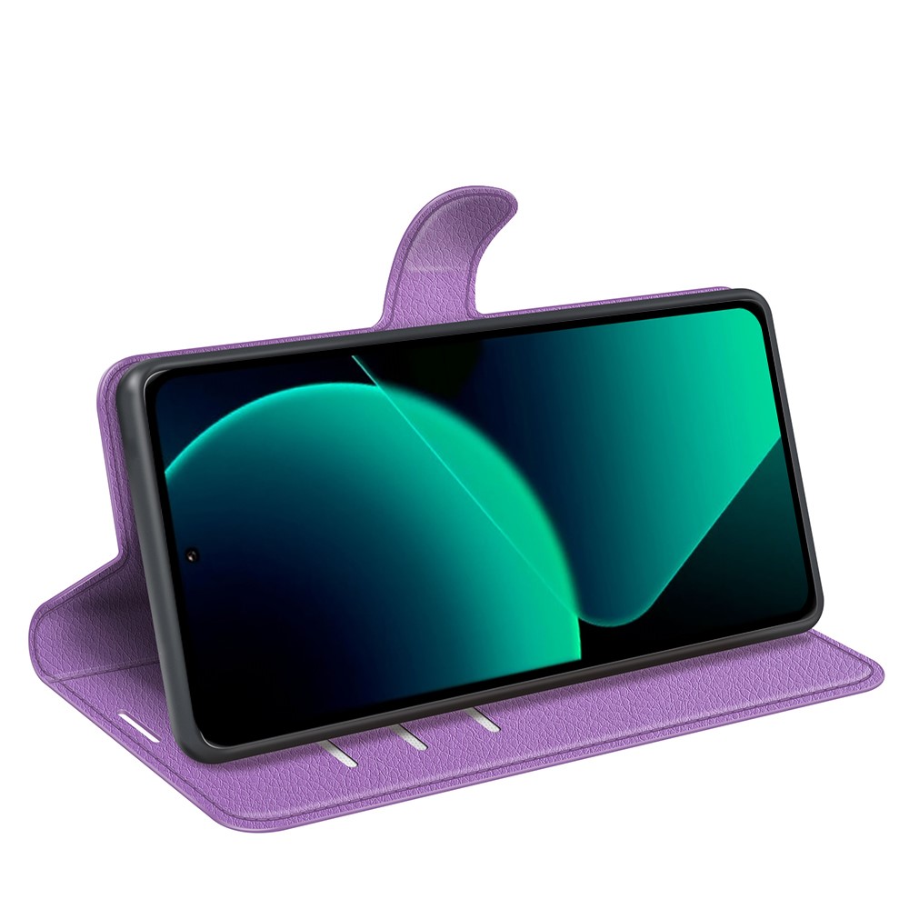  Xiaomi 13T / 13T Pro Fodral Litchi Läder Lila