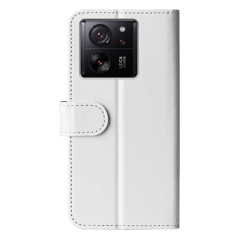  Xiaomi 13T / 13T Pro Fodral Crazy Horse Läder Vit