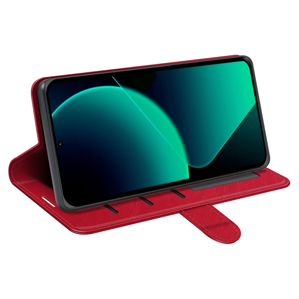  Xiaomi 13T / 13T Pro Fodral Crazy Horse Läder Röd