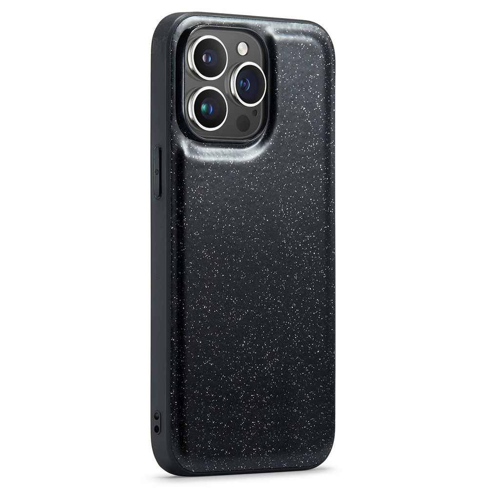 DG.MING DG.MING iPhone 14 Pro Skal Läder Glitter Svart