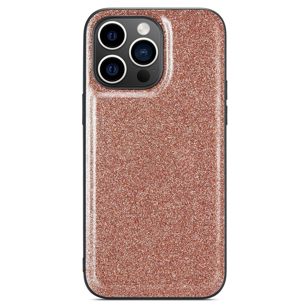 DG.MING DG.MING iPhone 14 Pro Max Skal Läder Glitter Guld