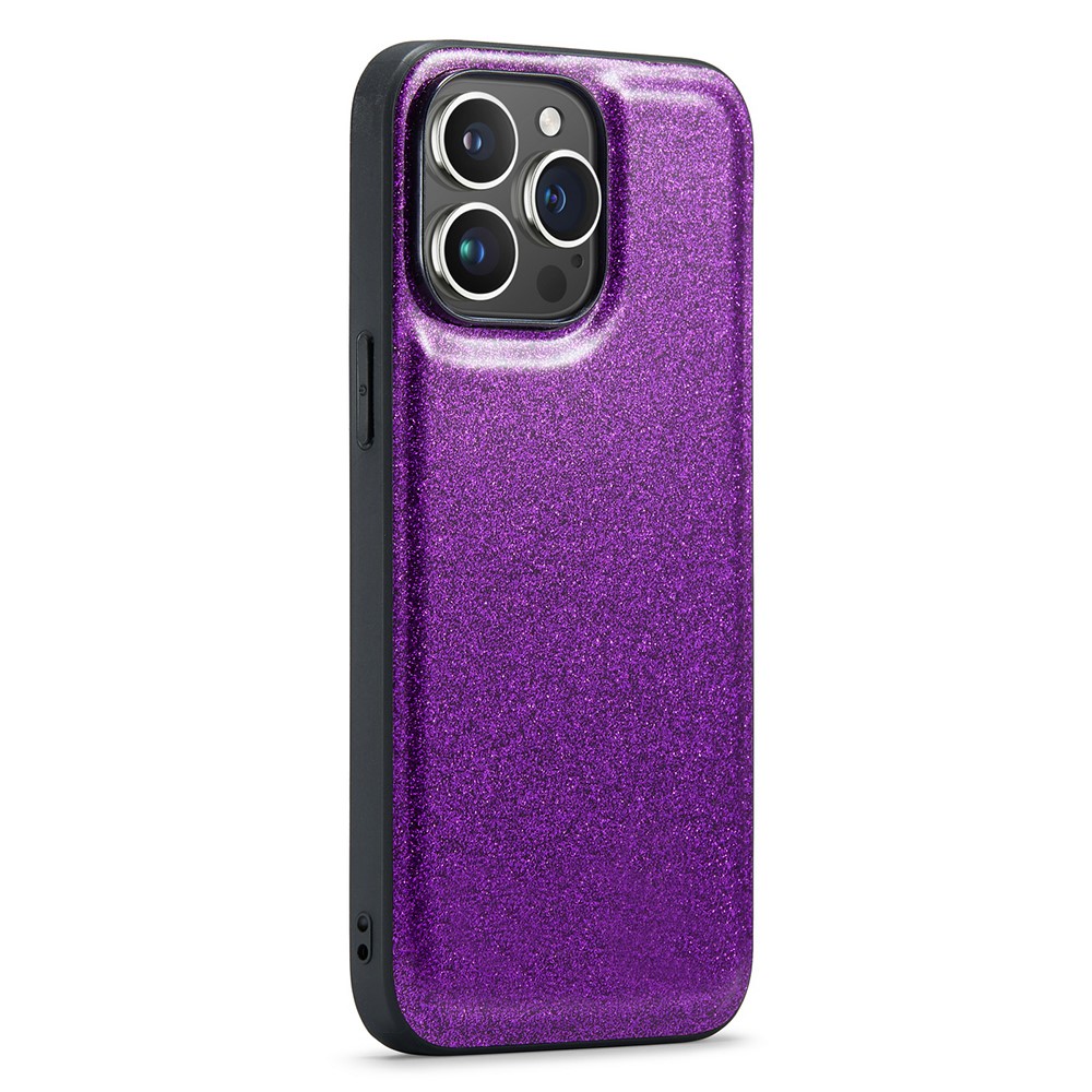 DG.MING DG.MING iPhone 14 Pro Max Skal Läder Glitter Lila