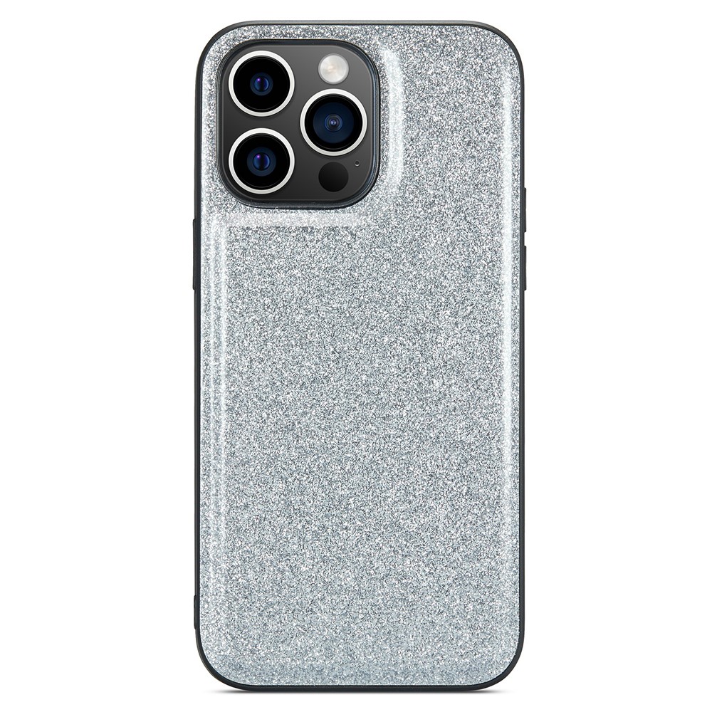 DG.MING DG.MING iPhone 15 Pro Max Skal Läder Glitter Silver