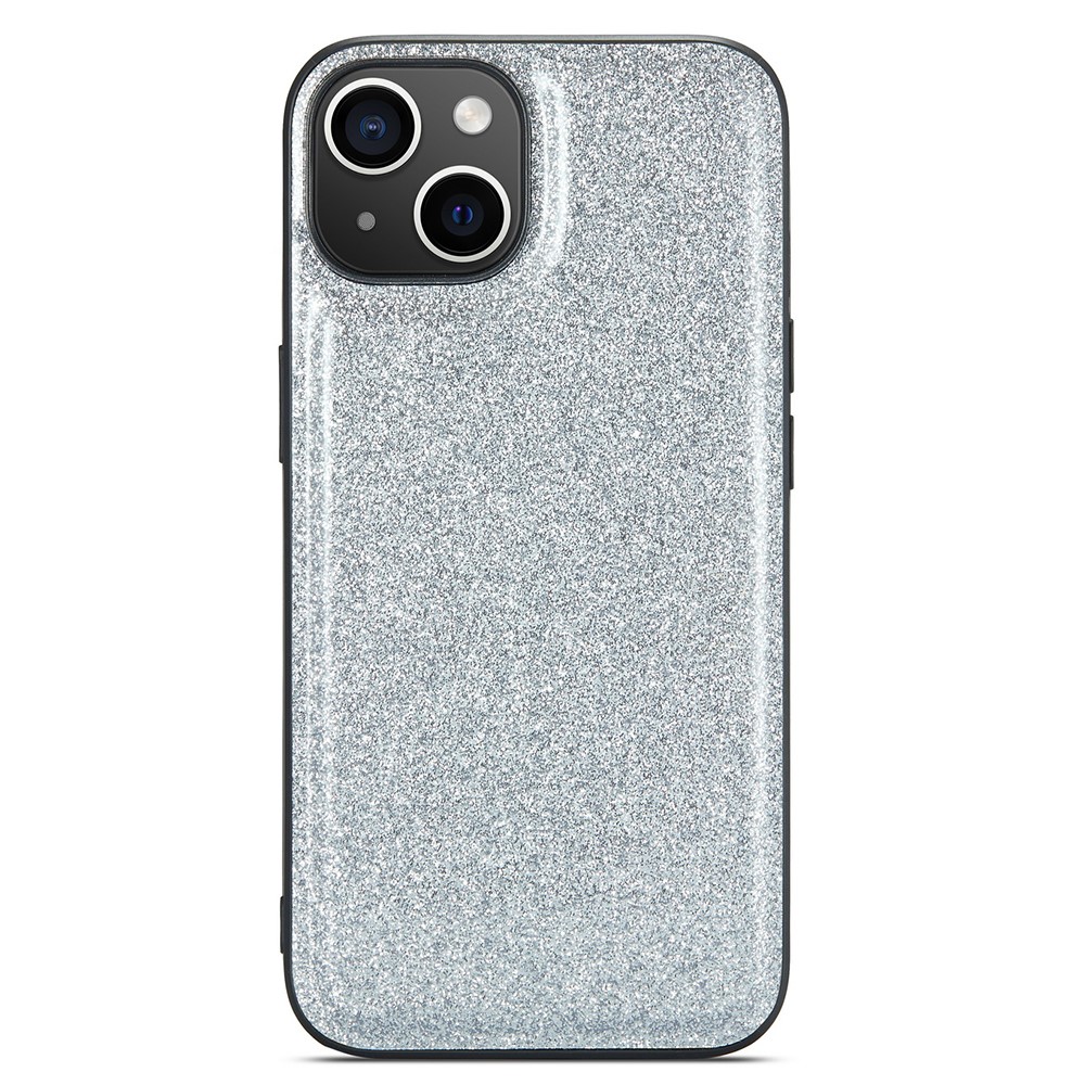 DG.MING DG.MING iPhone 15 Plus Skal Läder Glitter Silver
