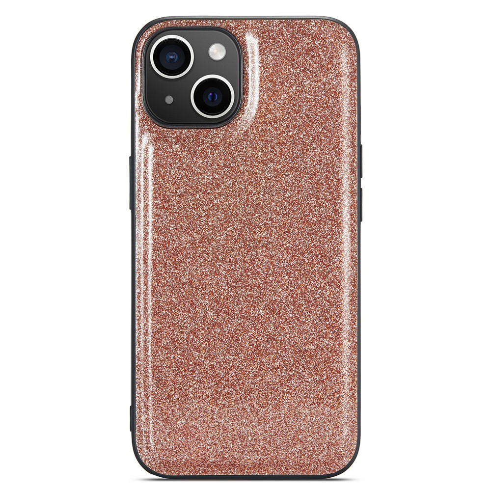 DG.MING DG.MING iPhone 15 Plus Skal Läder Glitter Guld