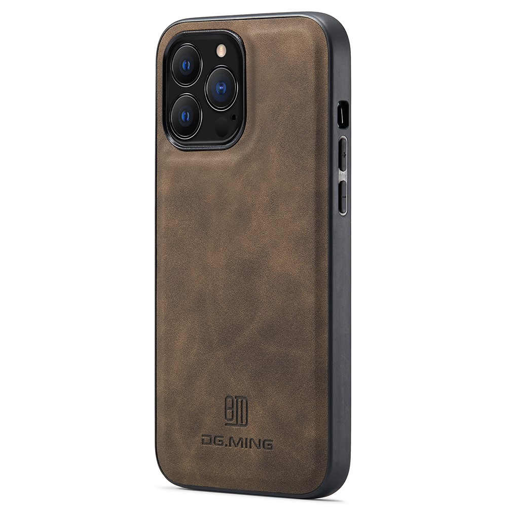 DG.MING DG.MING iPhone 14 Pro Max Skal Läderbelagt Mörk Brun
