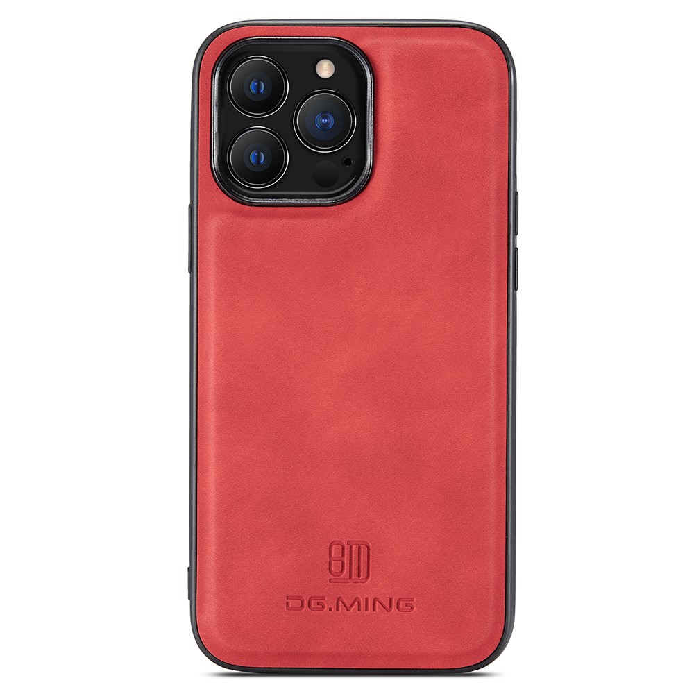 DG.MING DG.MING iPhone 15 Pro Skal Läderbelagt Röd