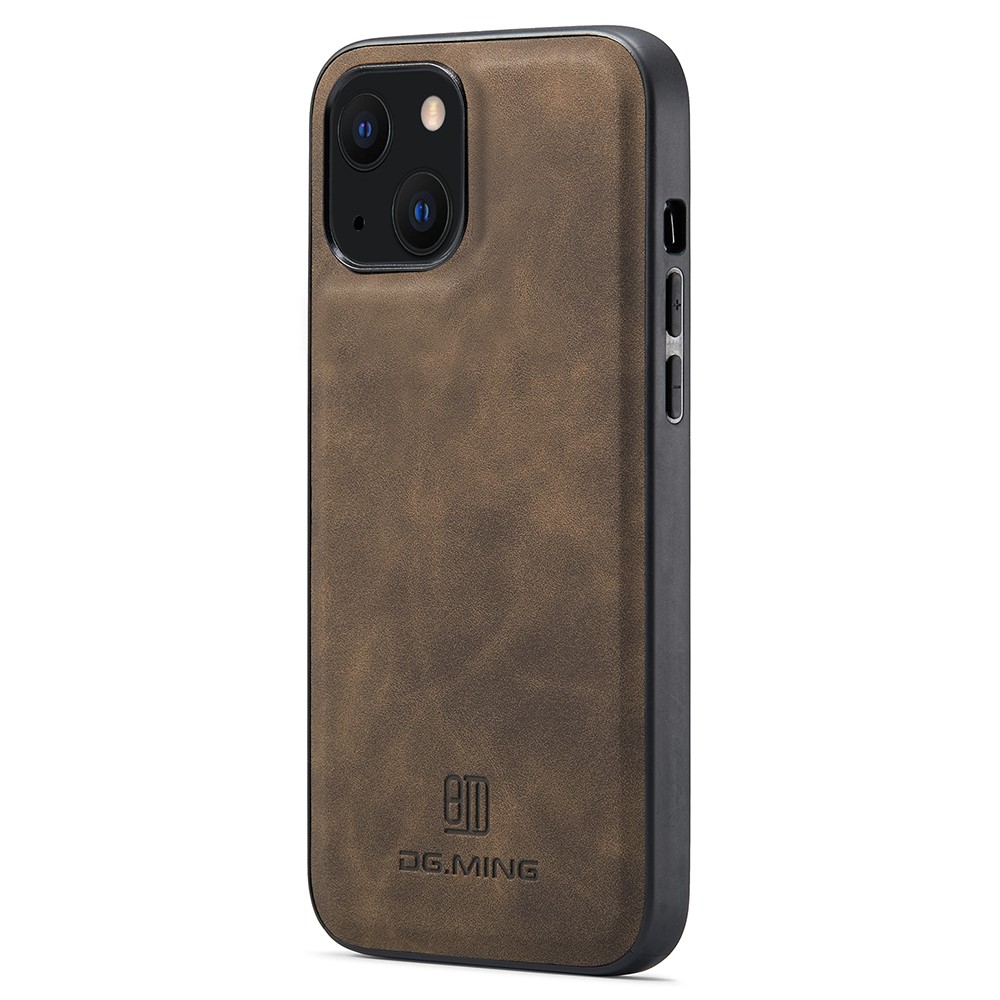 DG.MING DG.MING iPhone 14 Plus Skal Läderbelagt Mörk Brun